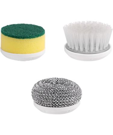 Handheld Electric Scrubber Cordless Cleaning Brush with 3 Replaceable Brush Heads Rechargeable Kitchen Cleaning Spin Brush for Shoe Brushing Dishwashing Bathroom Tub Floor Car Tile Grey - Buy Online on GoSupps.com