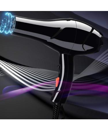 2100W Salon Hair Dryer Professional Negative Ion Blow Dryers 2 Speed 3 Heat Settings with Collecting Nozzle Diffuser for Hair Salon 1.8 Long Cable Overheating Protection for Home or Salon Black Small - Buy Online on GoSupps.com
