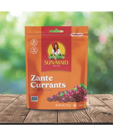 Sun-Maid California Zante Currants Snack - 8oz Bags (Pack of 10) | Natural Dried Fruit | Non-GMO, Vegan & Vegetarian | No Artificial Flavors - Buy Online on GoSupps.com