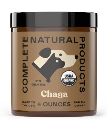 Complete Natural Products Organic Chaga Mushroom Powder for Pets Immune Support & Joint Health - 4oz