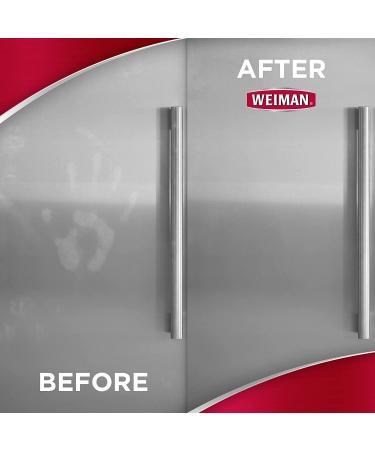 Weiman Stainless Steel Cleaner and Polish with Microfiber Cloth - Protects Appliances, Leaves Streak-Free Shine - Ideal for Refrigerator, Dishwasher, Oven, Grill - Buy Online on GoSupps.com