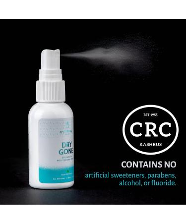 Natural Dry Mouth Moisturizing Spray with Xylitol - Dry Gone Throat Moisturizer Provides Relief from Cotton Mouth with Neem Peppermint Oil & Herbal Extracts CRC KOSHER (2 Fl Oz) - Buy Online on GoSupps.com