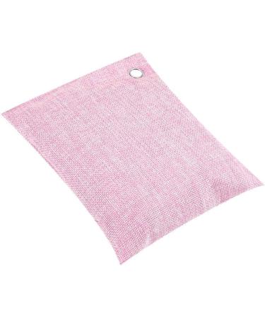 Natural Activated Charcoal Air Purification Bag - Bamboo Smell Eliminator for Home Auto Fridge Toilet Bathroom & Cabinets (Pink) - Buy Online on GoSupps.com