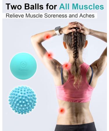 Tumaz 3-in-1 Massage Ball & Foot Roller Set for Plantar Fasciitis Relief and Muscle Pain - Premium Ergonomic Design - Buy Online on GoSupps.com