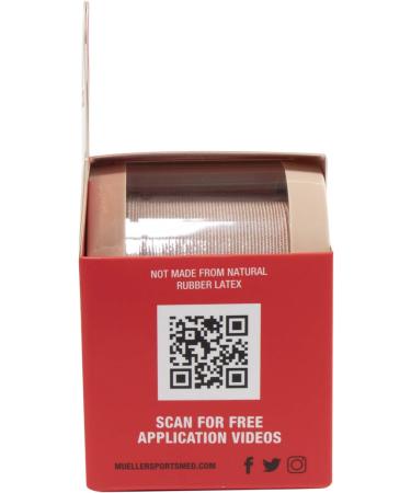 Mueller Sports Medicine Typhoon Elite Kinesiology Therapeutic Tape Pre-Cut I-Strips Beige 20 Count - Buy Online on GoSupps.com