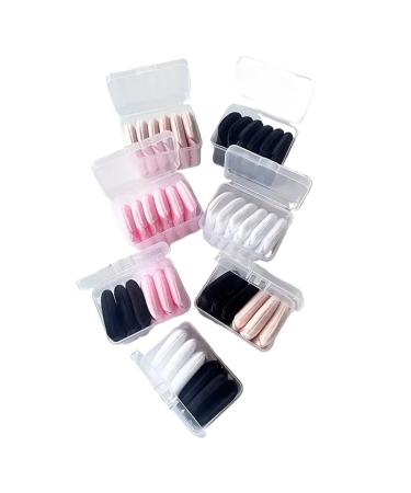 SBTRKT 6 Pack Velvet Powder Puffs For Perfect Makeup Finish Soft And Lightweight Makeup Sponge Powder Puffs Triangle (Color : 6 black)