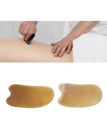 2Pcs Gua Sha Facial Tool Artificial Cow Horn Curved Design Gua Sha Facial Tool Improve Lymphatic Drainage Gua Sha Tool for Neck Back Hands Wrists Shoulders Feet - Buy Online on GoSupps.com