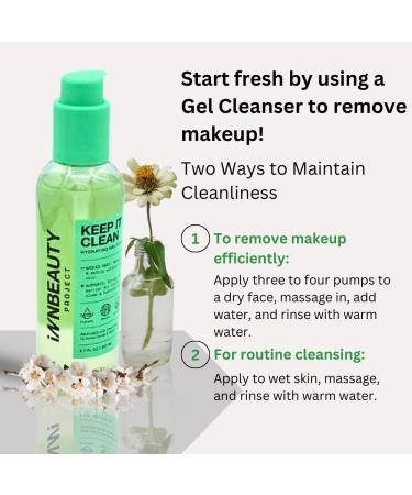 Innbeauty Project Keep It Clean Hydrating Gel Cleanser - 10 Amino Acids Ceramides & Vegan Collagen | 6.7 Fl Oz - Best International Shipping - Buy Online on GoSupps.com