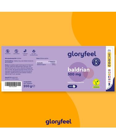Valerian High-Dose 400 Vegan Tablets for Calm Sleep & Serenity | 1-Year Supply Made in Germany - Additive-Free - Buy Online on GoSupps.com