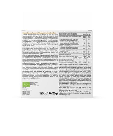 Mama Bear Organic Whole Grain Banana Flavored Oat Bars - 20g Pack of 6 | Premium International Shipping - Buy Online on GoSupps.com