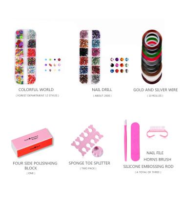 Portable UV LED Nail Lamp Manicure Set for Acrylic Nails - Buy Online on GoSupps.com