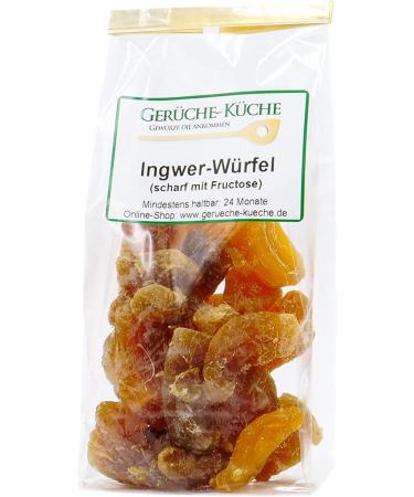 Sweetened Ginger Cubes - Fructose Only Unsulfured No Added Sugar | Spicy Thai Treats (120g) - International Shipping Available - Buy Online on GoSupps.com
