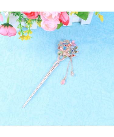 Chinese Hair Chopsticks Vintage Retro Hair Stick Flower Hair Decoration Ancient Hair Clip Birthday Valentines Day for Woman - Buy Online on GoSupps.com