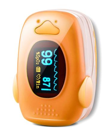 BLT M70A Pediatric Pulse Oximeter Fingertip Oxygen Monitor for Kids and Child over 3 Oxygen Sats Monitor Finger Children Blood Oxygen Saturation and Pulse Rate Include Lanyard and Batteries