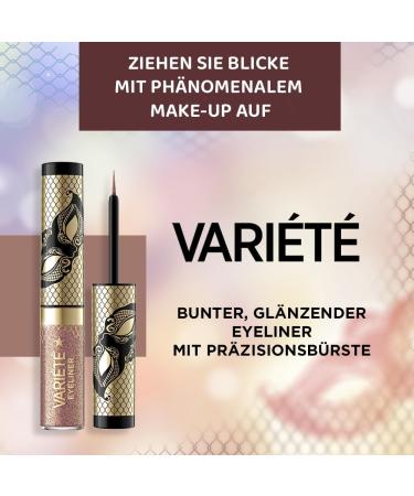 Eveline Cosmetics Variete Long Lasting Glitter Eyeliner Waterproof 24 Hour Wear Quick Dry Formula in 4 Vibrant Colors - Buy Online on GoSupps.com