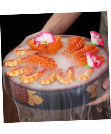 Alipis Sushi Plate Flatware Decor Molecular Cuisine Plate Ice Sashimi Storage Plate Yusheng Rice Cooker 27X27X5.5CM Assorted Color - Buy Online on GoSupps.com