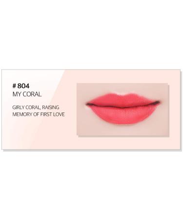 Bom Long-Lasting Coral Matte Lipstick 804 - Velvet Texture - Buy Online on GoSupps.com