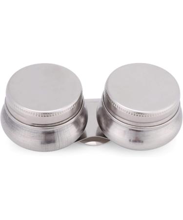 Large Mouth Double Dipper Palette Cup - Artists Metal Container with Lid for Oil Paint, Megilp, and Turpentine Solvent - Clip On Design - Buy Online on GoSupps.com
