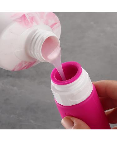 Shop Gemice Silicone Travel Bottles 90ml Set - 4 Leak-Proof Containers for Shampoo & Body Care - FDA Approved Travel Essentials - Buy Online on GoSupps.com