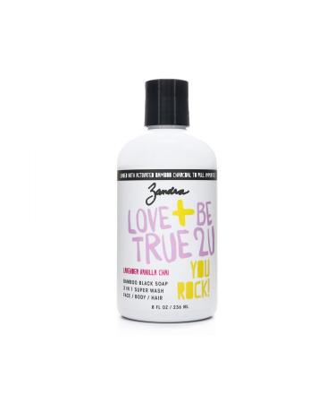 ZANDRA Lavender Vanilla Chai Black Soap 3 In 1 8 OZ