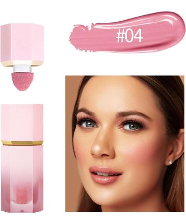 Smooth Cream Blush Makeup Creamy Liquid Blush for Cheeks Burden-free long-wearing smudge-proof natural-looking glossy finish (04) - Buy Online on GoSupps.com
