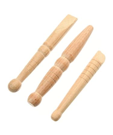 Healeved Foot massager 3PCs Manual Akupressure pen Thai massage tab deep tissue massage tab trigger point massage device Tool for body muscle foot mass layer
