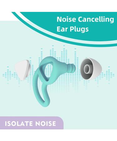 Buy Reusable Ear Plugs for Noise Reduction | Soft Silicone Hearing Protection for Sleep Work & Study - 6 Sizes Included - Buy Online on GoSupps.com