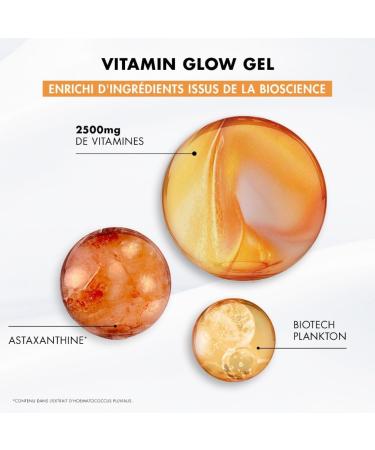 Biotherm Aquasource+ Vitamin Glow Gel Soin clat Visage et Anti-Imperfections Hydratant et Anti-Taches Enrichie en Plancton de Vie et Vitamine B3 Tous Types de Peau 50 ml (Lot de 1) - Buy Online on GoSupps.com