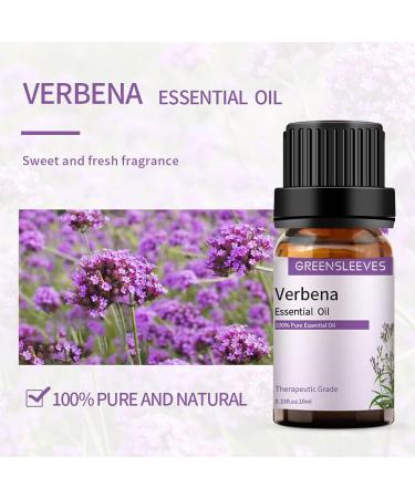 GREENSLEEVES Verbena Essential Oil 10ml - Organic, Pure, and Aromatic - Buy Online on GoSupps.com