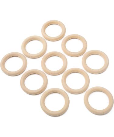 Wooden Teething Ring 65mm Blue - Safe Wood for Home Decor & Wedding - Natural Wood Rings - Buy Online on GoSupps.com