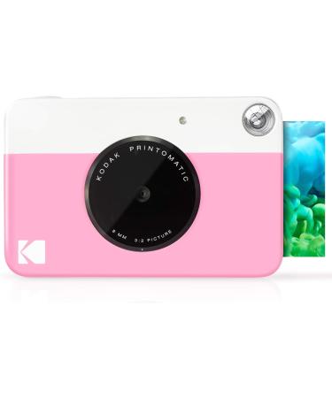 KODAK Printomatic Digital Instant Print Camera - Pink | Full Color Prints On ZINK 2x3 Sticky-Backed Photo Paper | Capture & Print Memories Instantly - Buy Online on GoSupps.com
