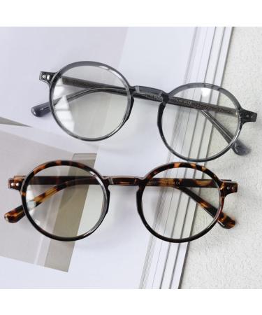 Kachawoo TR90 Full Rim Myopia Glasses Frame - Blue Light Filter Leopard Design for Work & Screens - Buy Online on GoSupps.com