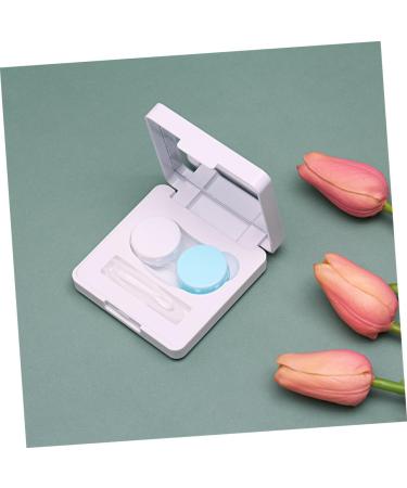 Homsfou Contact Lens Container Cleaning Case - Mini Eye Lens Holder & Applicator - Perfect Care Suite for Contact Lenses - International Shipping Available - Buy Online on GoSupps.com