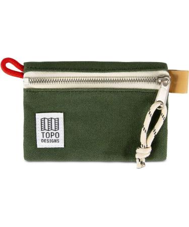 Topo Designs Accessory Bags - Forest Canvas Micro