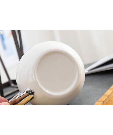 YJ 3D Cat Ear Ceramic Mug - Cute Cat Coffee Cup with Gold & Silver Handles | Perfect Gift for Cat Lovers | 2-Piece Set - Buy Online on GoSupps.com