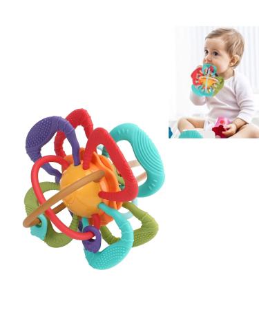 Manhattan Ball Plastic Cement Baby Teether - Lightweight Sensory Toy for Infant Teethers - Buy Online on GoSupps.com