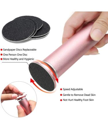 Ravifun Electric Callus Remover with Speed Controller and 60pcs Replacement Sandpaper Disk - Foot File Pedicure Tool for Dead Dry Cracked Skin Calluses - Buy Online on GoSupps.com