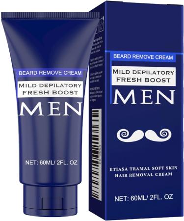 Body Hair Removal Cream | 60 ml No Pain Soothing Depilatory - Hair Removal for Sensitive Skin Types Arms Legs Back Torso Intimate Area - Buy Online on GoSupps.com