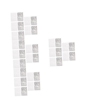 minkissy 20 Sets Nail Art Stickers Letter Nail Stickers Letter Stickers Nail DIY Decals Letters Stickers Nails Stickers White Letters Nail Stickers Halloween Nail Stickers Pvc Fashion