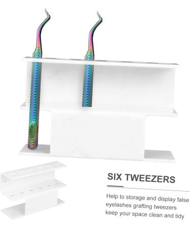 POPETPOP Acrylic Supplies Tool Make up Acrylic Tweezer Holder 6 Holes Tweezer Holder Storage Rack Storage Rack Organizer Display Stand Monitor Stand Auxiliary Fake Eyelashes 13.5x4cm As Shown - Buy Online on GoSupps.com