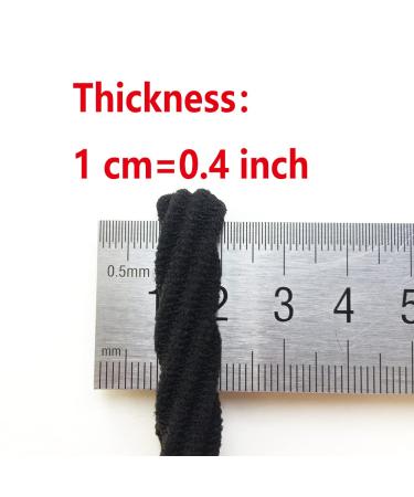 RN BEAUTY 100 PCS Cotton Hair Ties - High Elastic Seamless Hair Bands with Pattern Texture - 10 Mixed Colors Traceless Ponytail Holder - 2 inch Diameter - No Damage Hair Rings for Women - Buy Online on GoSupps.com
