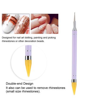 Shop Nail Art Accessories: Rhinestone Pickup Tool Dual-Ended Dotting Pencil & Candy Color Wax Stone Picker - Buy Online on GoSupps.com