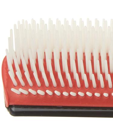 Diane 9-Row Professional Styling Brush - Nylon Pins for Thick or Curly Hair - Ideal for Wet Hair, Conditioning, and Blowdrying - Black & Red - 1 Count - Buy Online on GoSupps.com