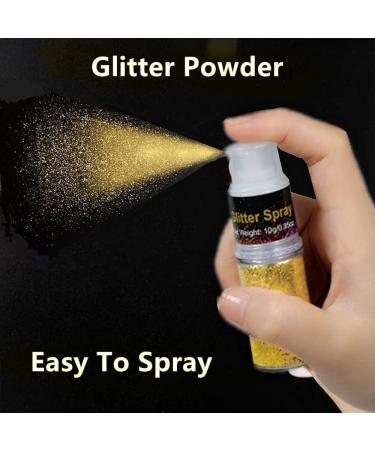 Buy Go Ho Hair and Body Glitter Spray Holographic Ultra Fine Gold Glitter for Festivals Crafts & Makeup | 10g / 0.35oz - Buy Online on GoSupps.com