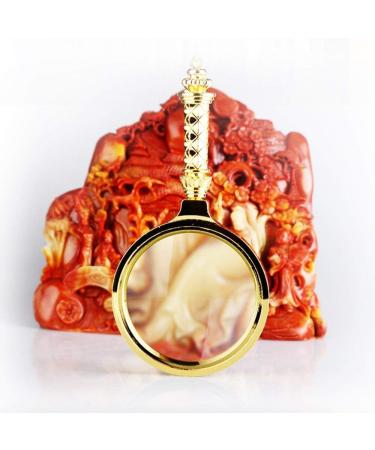 6 Times Handheld HD Magnifier Old Man Hand Reading 90mm Optical Glass Lens Plate - Buy Online on GoSupps.com