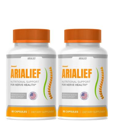 Sonavi Arialief -Arialief Capsules for Neuropathy Arialief for Neuropathy Arialief Nutritional Support for Nerve Health 120 Capsules (Pack-2)