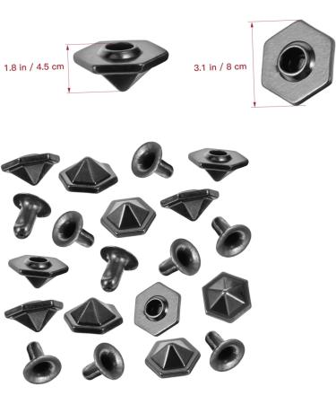 NUOBESTY Undercap 30pcs Rivet Decor Alloy Bag Metal Studs for Shoes Jean Buttons Diy Craft Accessories Bags Diamond Screws - Buy Online on GoSupps.com