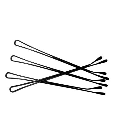 BaBylissPRO 2.75 Inch Extra-Long Flat Bobby Pins Black