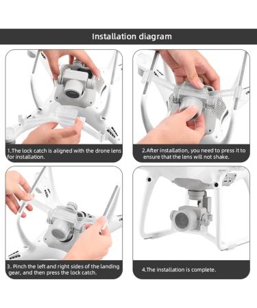 Buy Drone Camera Fixed Holder & Action Camera Stabilizer for Phantom 4 Pro - Secure Mounting Solution - Buy Online on GoSupps.com