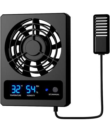Rurunklee Ventilation Fan for Reptile Enclosure - Smart Reptile Temperature and Humidity Gauge with LED Display - Efficient Cooling Fan Durable Ventilation Fan for Snakes Rainforest Terrarium A: ( ) - Buy Online on GoSupps.com